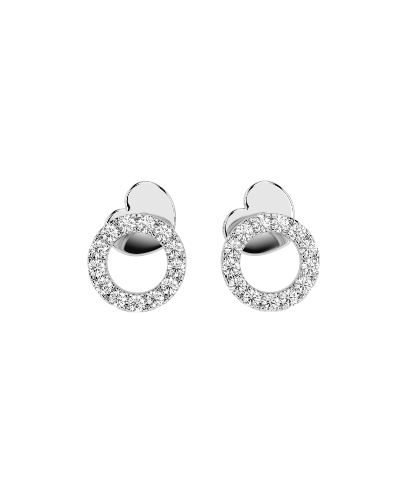 White Gold earrings with diamonds