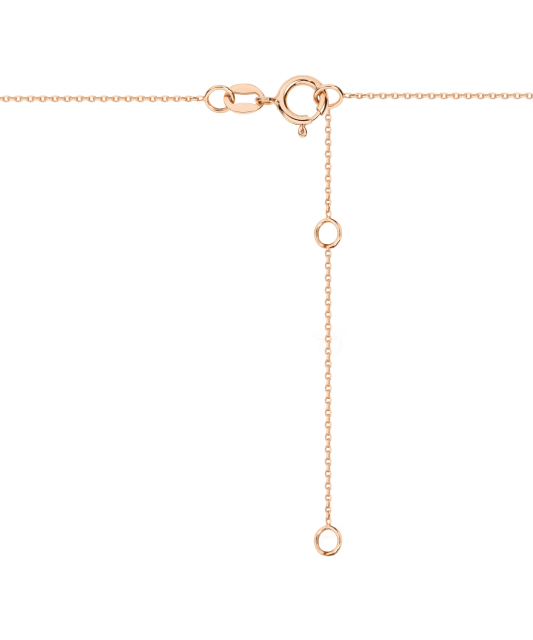 Gold chain with zirconium pendant "Cross"