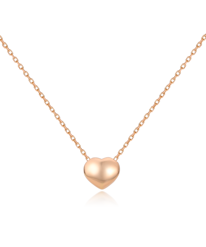 Gold chain with pendant "heart"