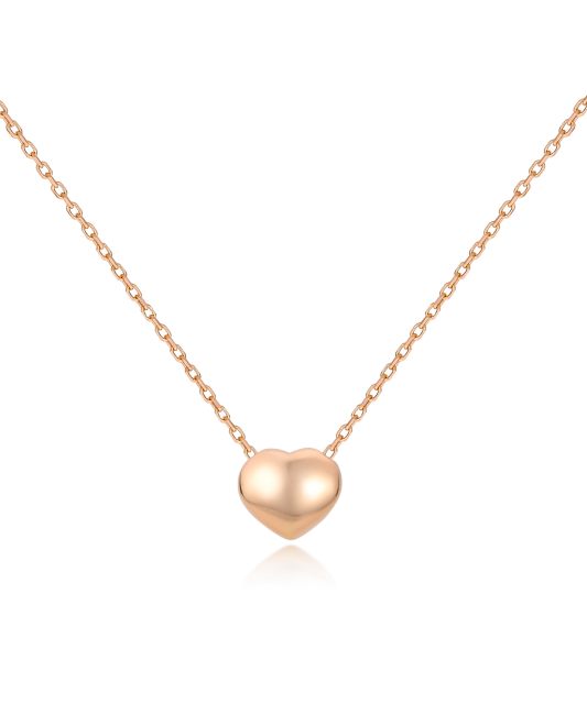 Gold chain with pendant "heart"