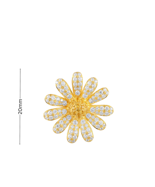 Gilded Sterling Silver pendant with spinels and zircons