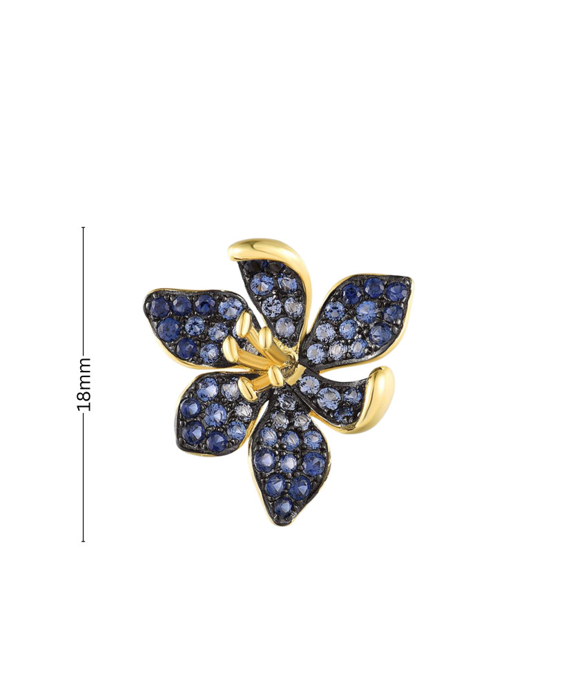 Kullattu Hopea riipus spinelleillä