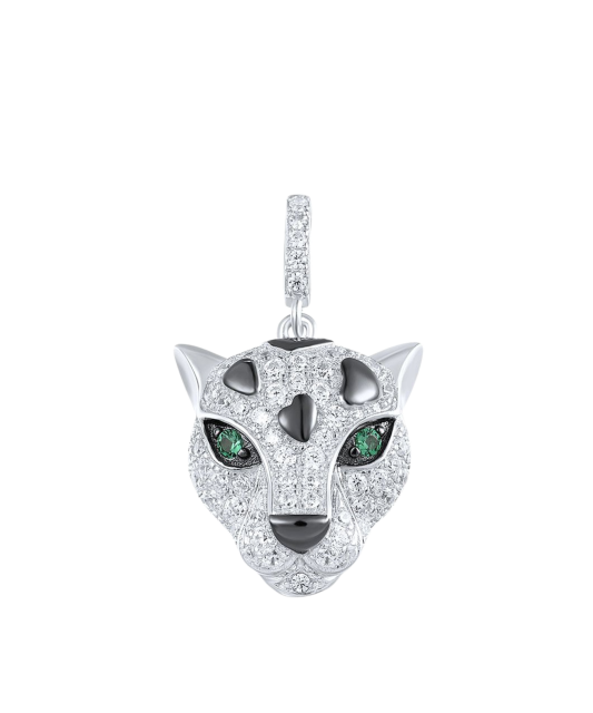 Sterling Silver pendant with spinels and zircons