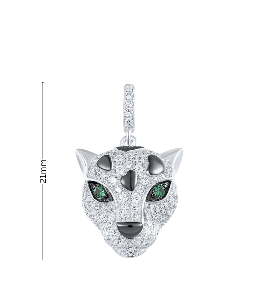 Sterling Silver pendant with spinels and zircons