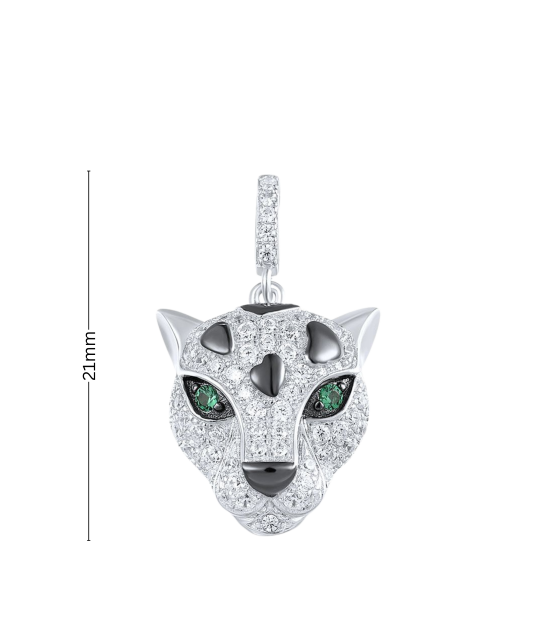 Sterling Silver pendant with spinels and zircons