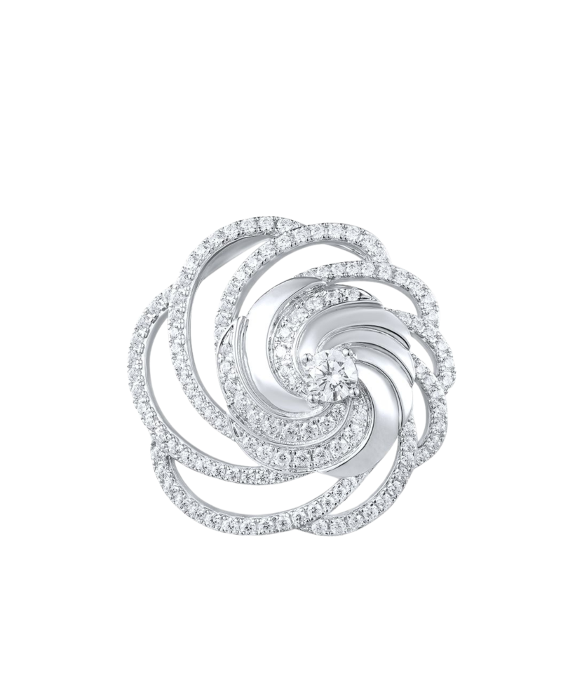 Sterling silver pendant with zircons