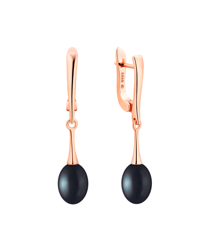 Kultaahopeiset korvakorut helmillä