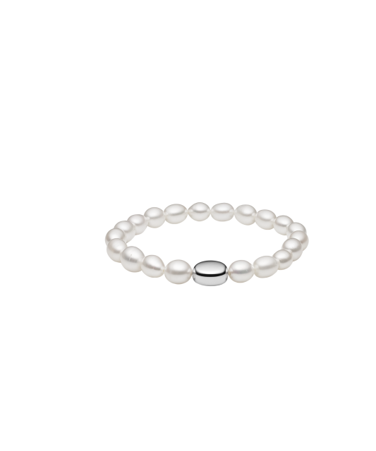 Helmi rannekoru hopealla