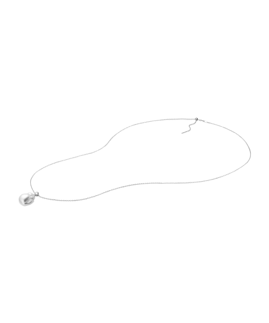 Silver chain with Kasumi pearl