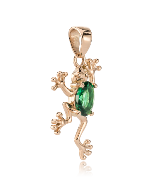 Kultainen riipus zirkonialla