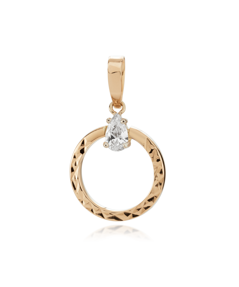 Kultainen riipus zirkonialla