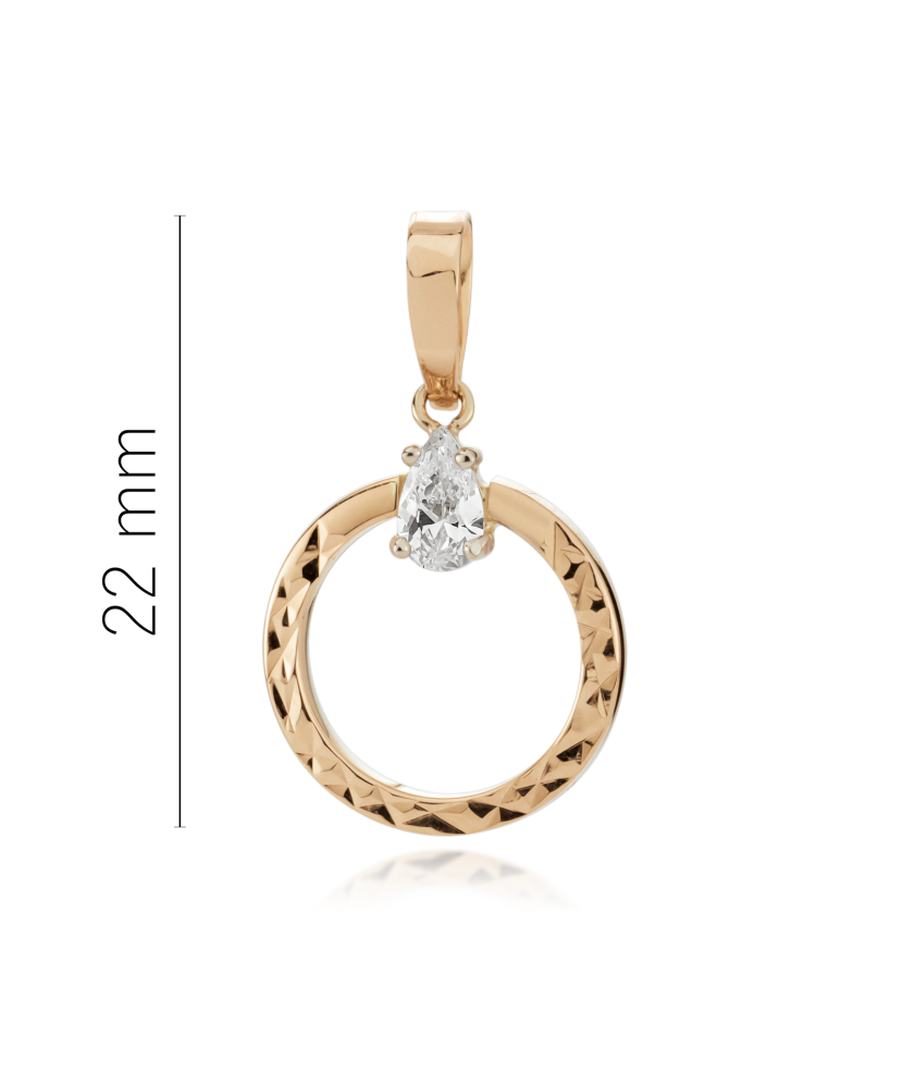 Kultainen riipus zirkonialla