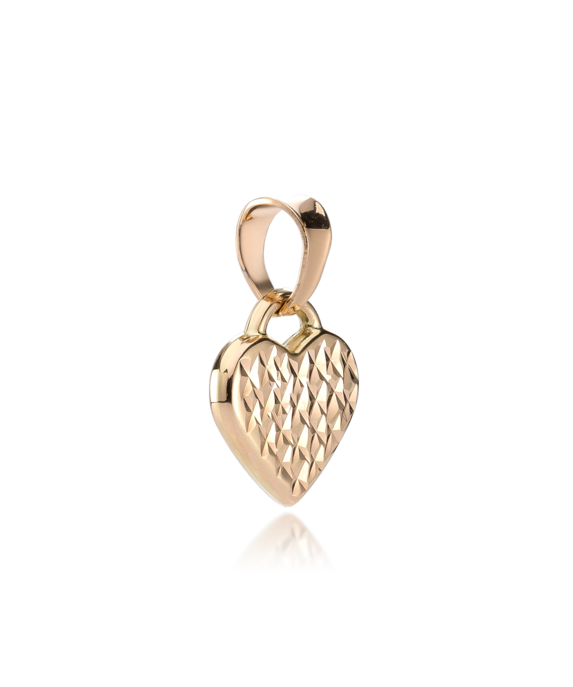 Double-sided gold pendant "Heart"