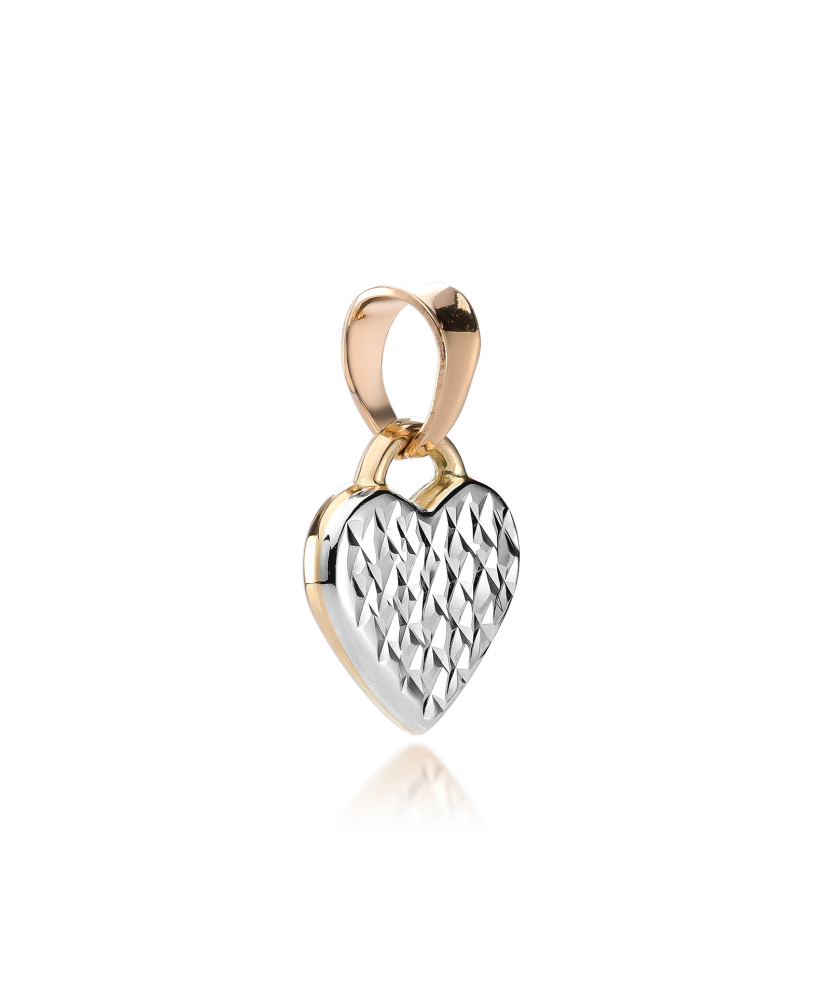 Double-sided gold pendant "Heart"