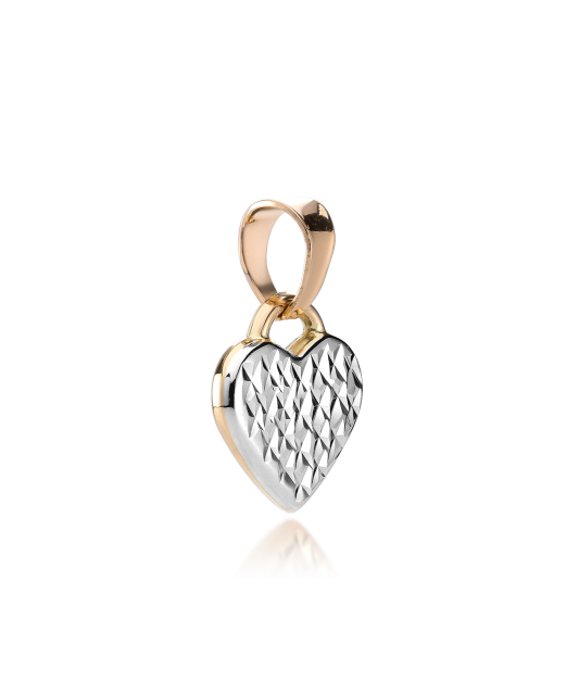 Double-sided gold pendant "Heart"