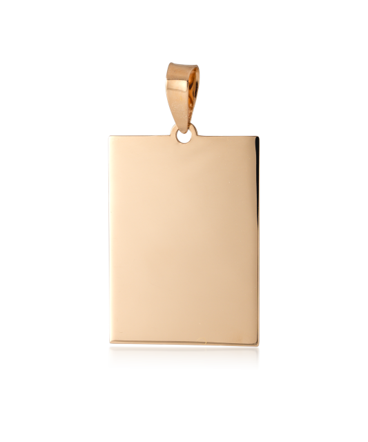 Gold pendant "plate"