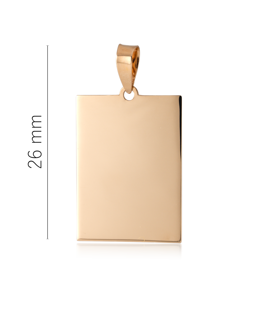 Gold pendant "plate"
