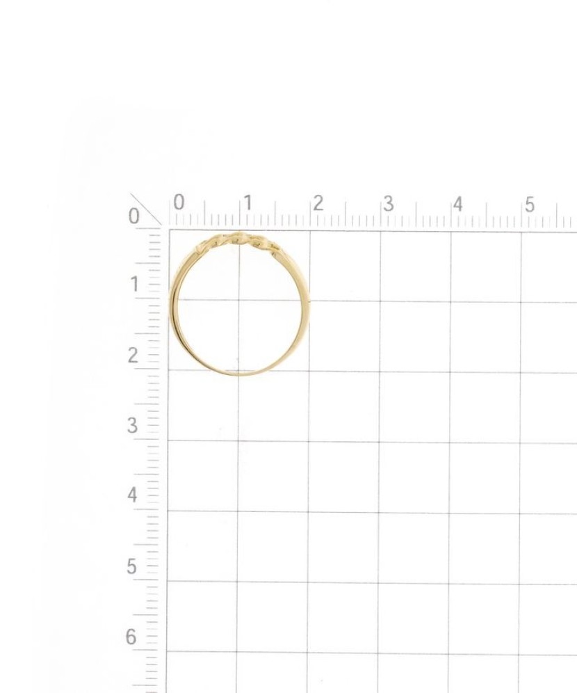 Auksinis žiedas su cirkoniais - Auksiniai žiedai - Goldinga
