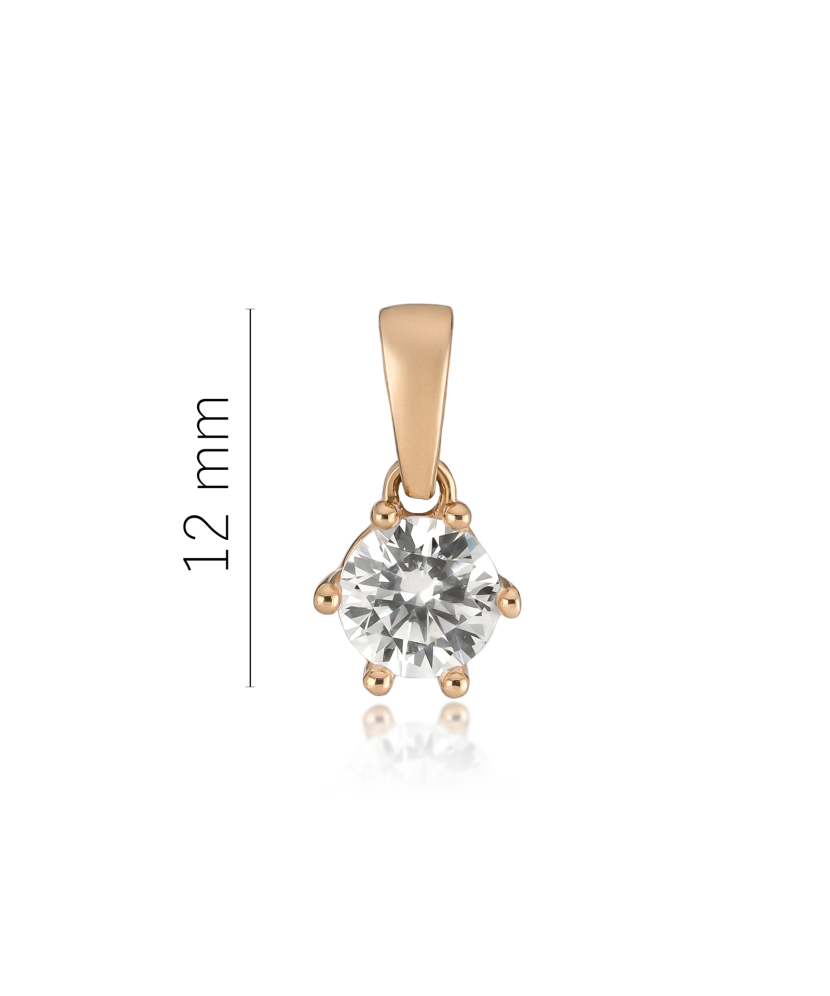 Kultainen riipus zirkoneilla