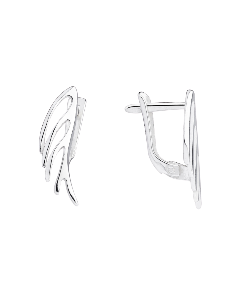 Sterling silver earrings "Angel wings"