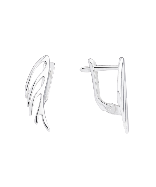 Sterling silver earrings "Angel wings"