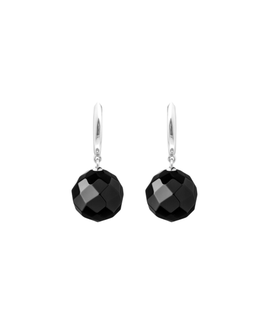 Sterling silver earrings with onyx