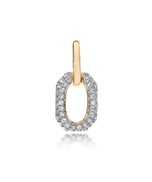 Yellow Gold pendant with diamonds