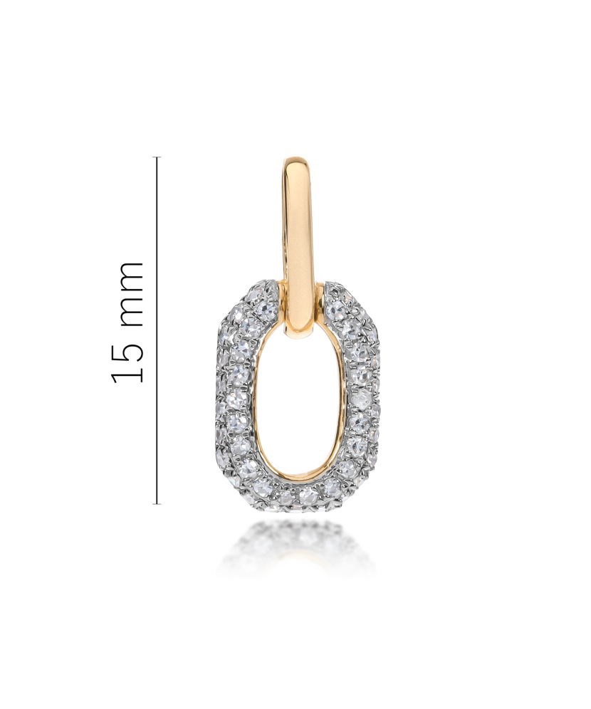 Yellow Gold pendant with diamonds