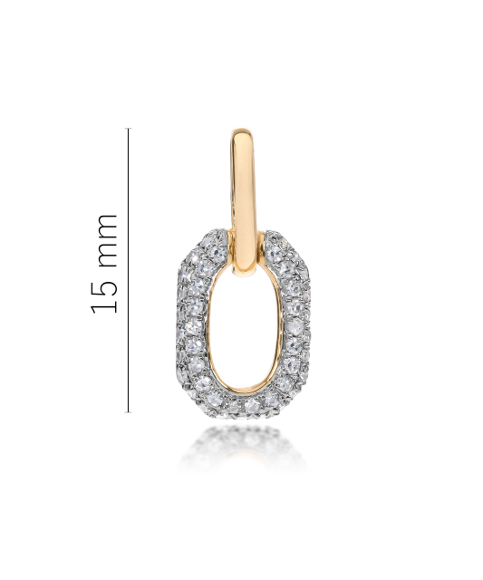 Yellow Gold pendant with diamonds