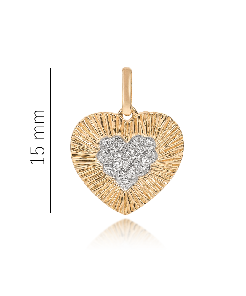 Keltainen kultariipustimanteilla ja safiirilla