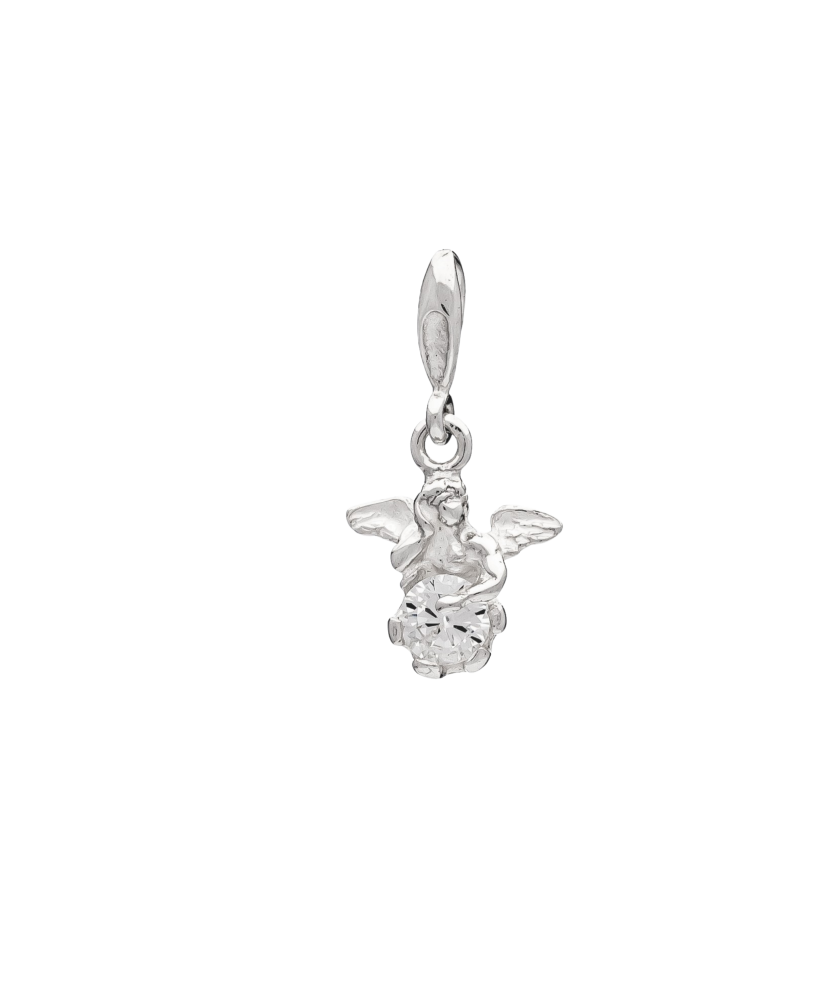 Sterling silver pendant with zirconium "angel"
