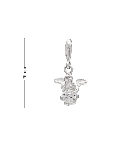 Sterling silver pendant with zirconium "angel"