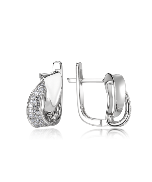 White Gold earrings with diamonds