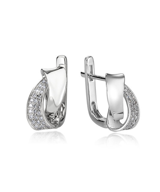 White Gold earrings with diamonds