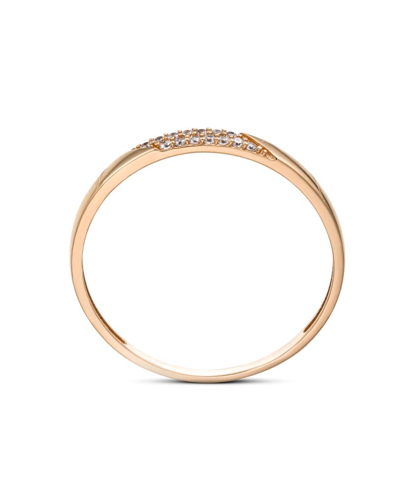 Auksinis žiedas su cirkoniais  - Goldinga