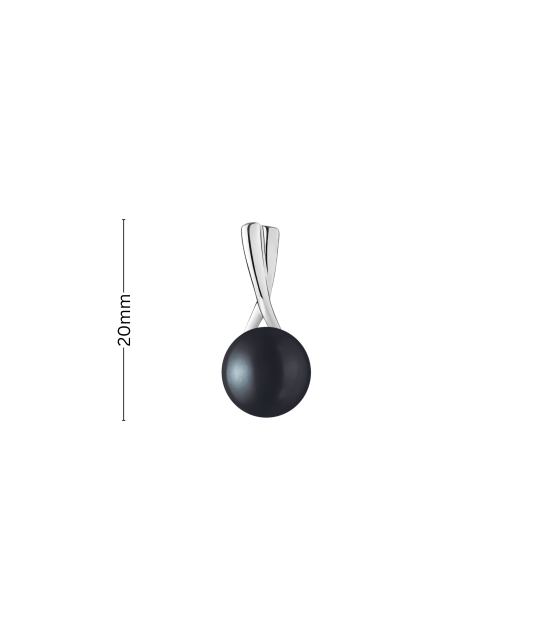 Sterling silver pendant with pearl