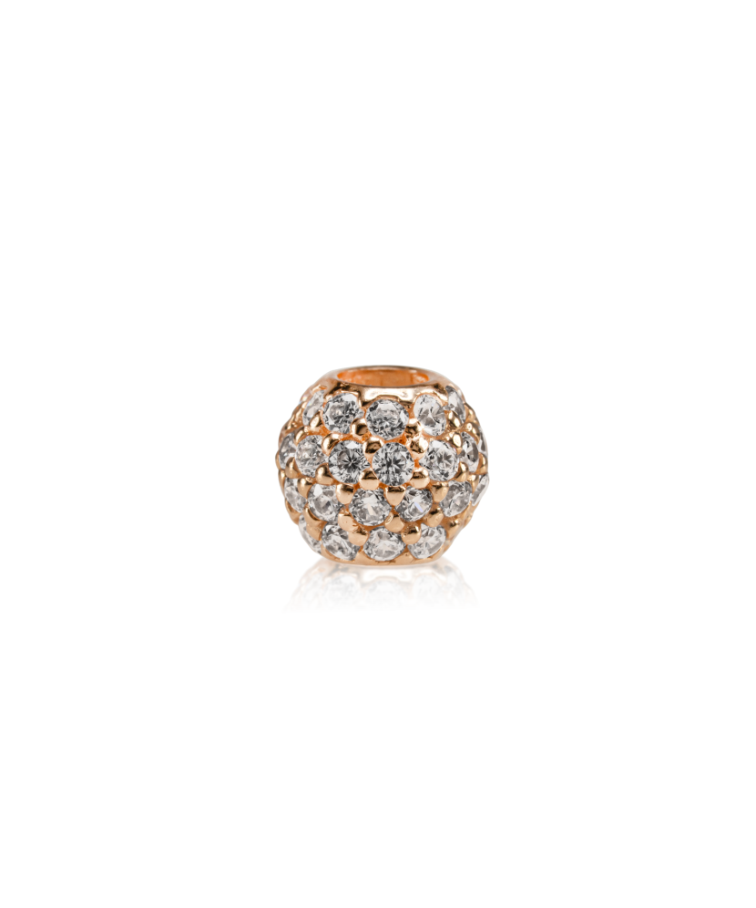 Gold pendant with zircons