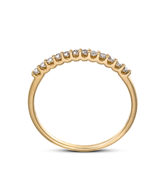 Yellow Gold ring with diamonds