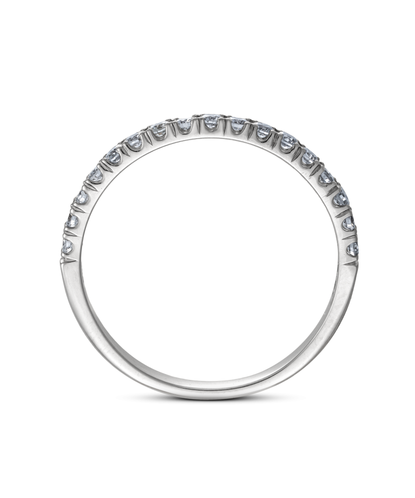 White gold ring with diamonds