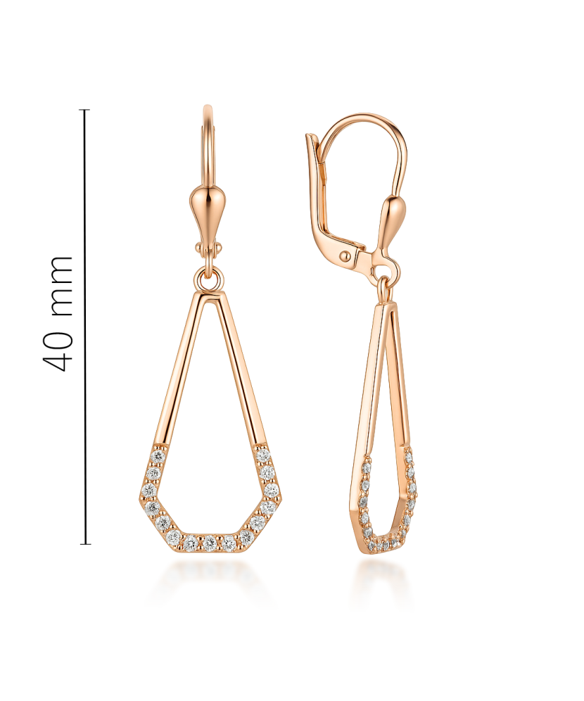 Kultaiset korvakorut zirkoneilla