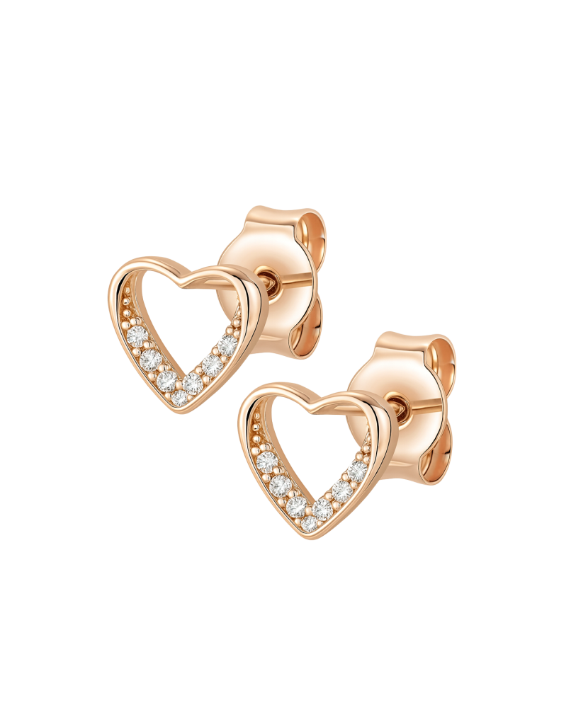 Kultaiset korvakorut zirkoneilla