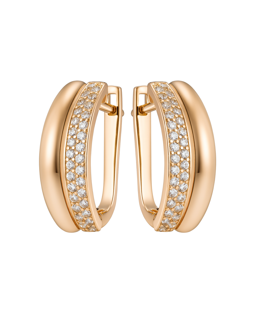 Kultaiset korvakorut zirkoneilla