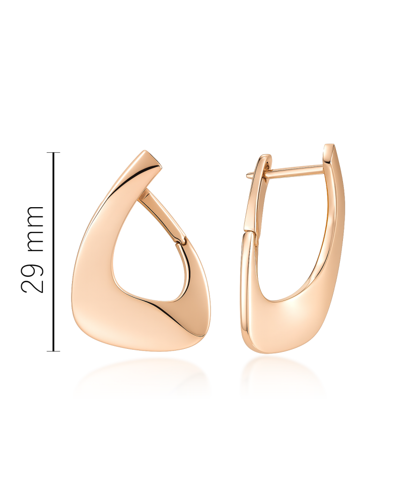 Gold earrings