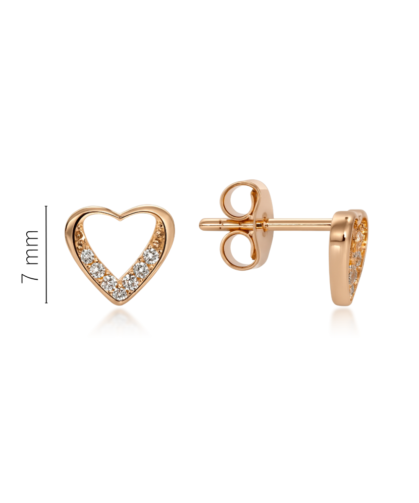 Kultaiset korvakorut zirkoneilla