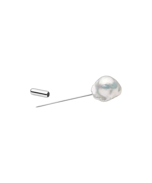 Sterling Silver brooch with Kasumi pearl