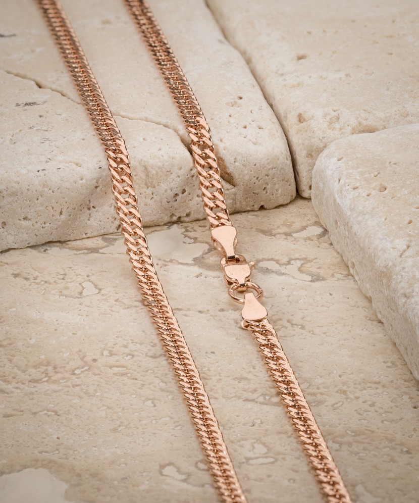 Gold chain "Curb" 3.1mm