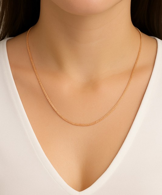 Gold chain "Curb" 3.1mm