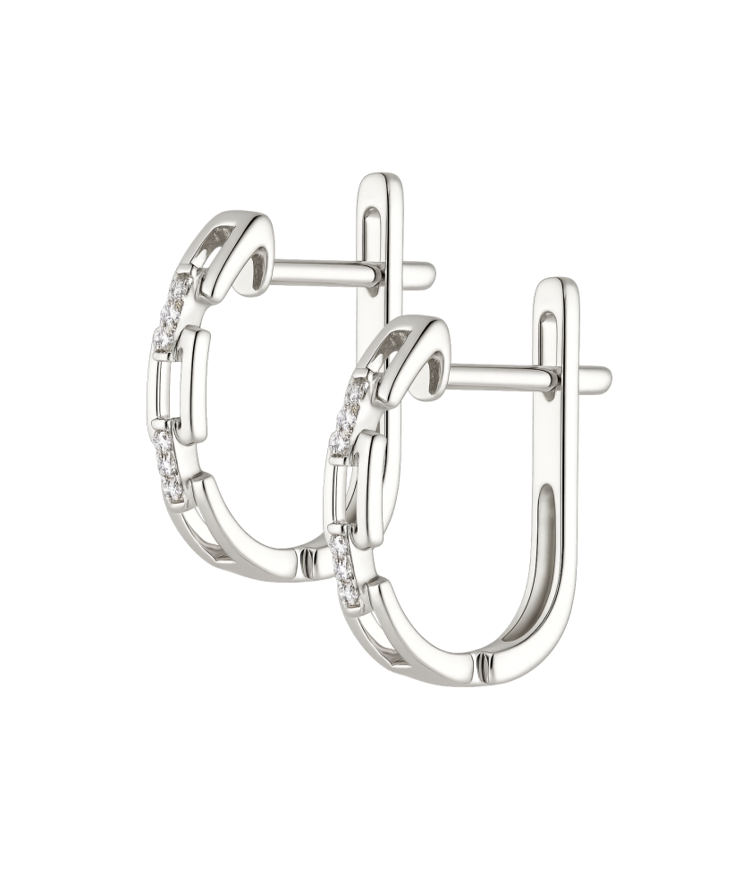 White Gold earrings with diamonds