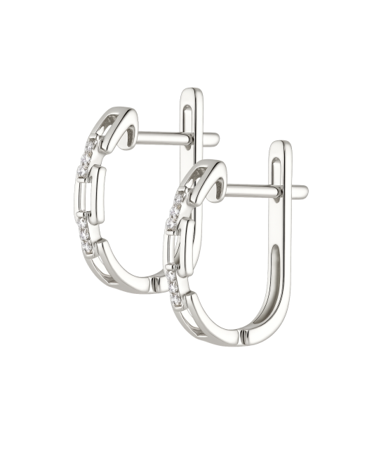 White Gold earrings with diamonds