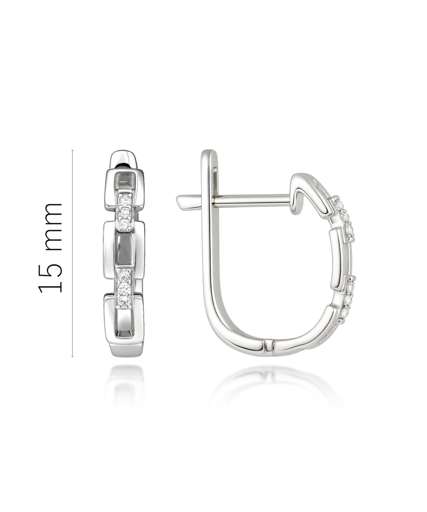 White Gold earrings with diamonds